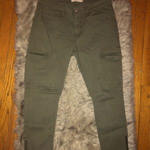 Green Cargo Jeans
